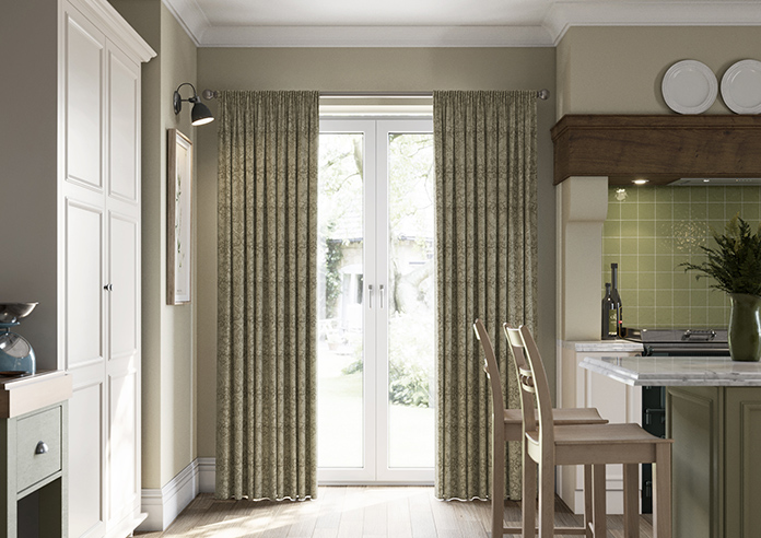 William Morris At Home Strawberry Thief, Woven Sage - Made to Measure Curtains - Image 3